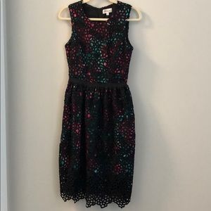 Wolven Lace Midi Dress